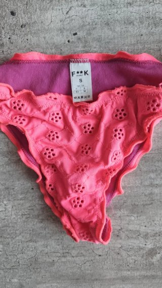 Costume F**K rosa/viola taglia S