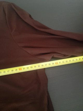 Blusa DMJ mujer marrón con pedrería