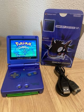 Game Boy Advance SP edición Kyogre IPS