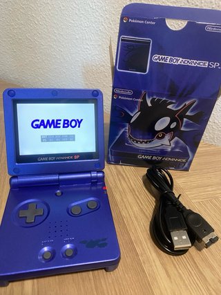 Game Boy Advance SP edición Kyogre IPS