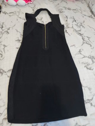 Vestido elegante negro Talla M. L.