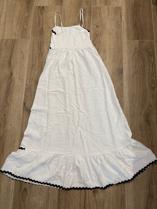 Vestido largo blanco tirantes