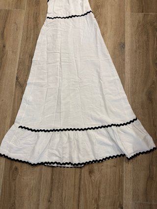 Vestido largo blanco tirantes