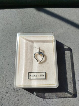 Colgante Corazón Plata 1ª Ley