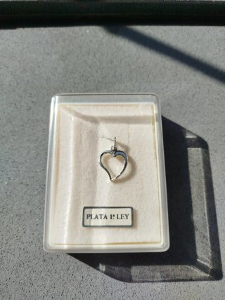 Colgante Corazón Plata 1ª Ley