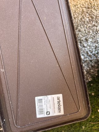 2 Maceteros: Jardinera y Maceta Marrones