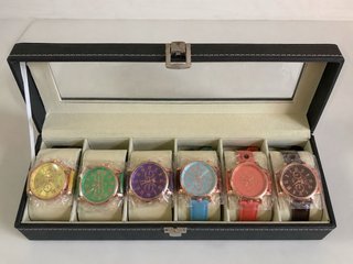 Caja 6 Relojes Mujer Multicolor