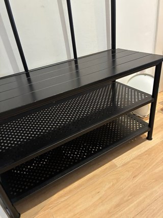 Zapatero IKEA Nipasen Negro Metal