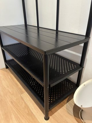 Zapatero IKEA Nipasen Negro Metal