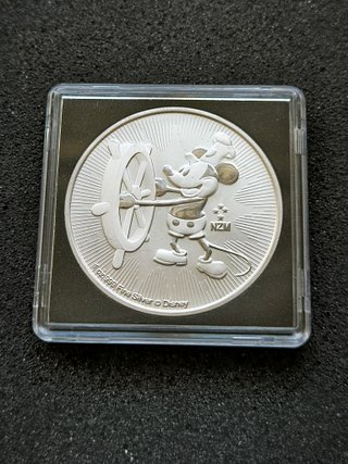 Moneda 1oz Plata Pura Mickey Mouse Niue 2017
