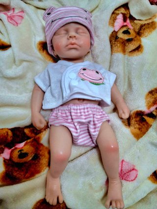 Muñeca Reborn Silicona Platino