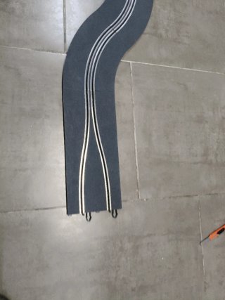 Scalextric Gran Chicane pista gris moderna
