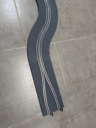 Scalextric Gran Chicane pista gris moderna