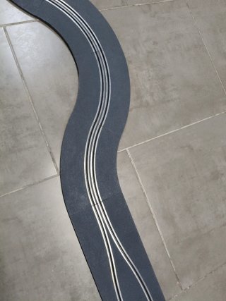 Scalextric Gran Chicane pista gris moderna