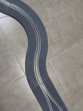 Scalextric Gran Chicane pista gris moderna
