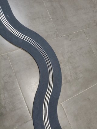 Scalextric Gran Chicane pista gris moderna