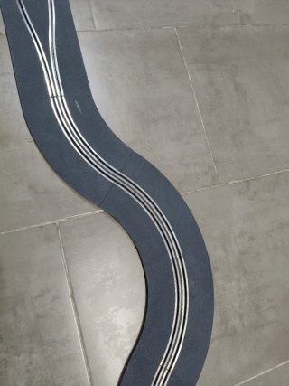 Scalextric Gran Chicane pista gris moderna