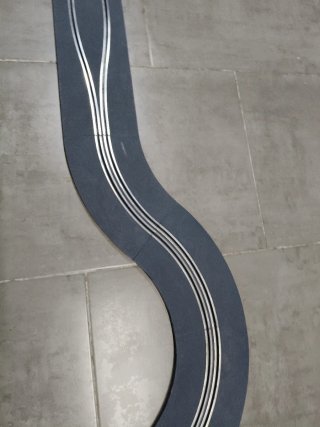 Scalextric Gran Chicane pista gris moderna