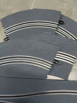 Scalextric Gran Chicane pista gris moderna