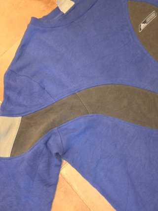 Sudadera Adidas azul y gris