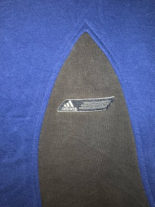 Sudadera Adidas azul y gris