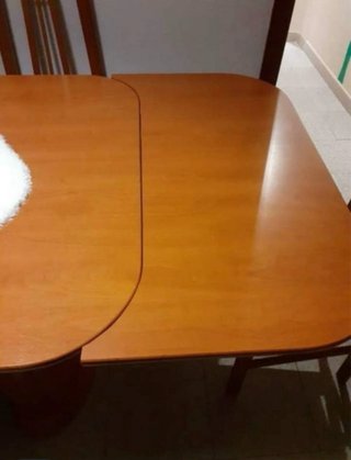 Mesa comedor extensible madera