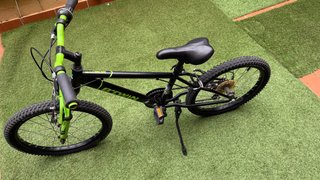 Bicicleta BTWIN RacinBoy 500 20” Negra/Verde