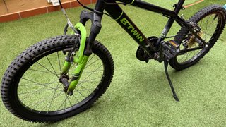 Bicicleta BTWIN RacinBoy 500 20” Negra/Verde