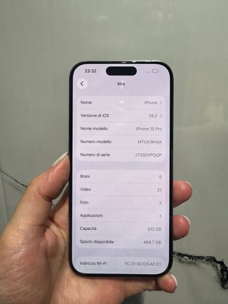 iPhone 15 Pro 512GB Grigio Titanio Grado A+