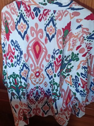 ZARA Kimono Estampado Multicolor Talla M