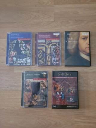 Lote 5 DVD Música Clásica y Ópera Bach Mozart