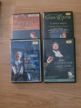 Lote 5 DVD Música Clásica y Ópera Bach Mozart