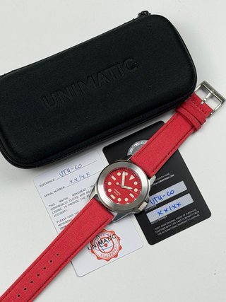 Unimatic UT4 - CO Orologio Rosso Argento