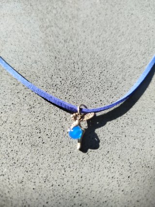 Colgante de plata Hada con Bola Azul
