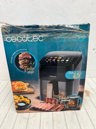 Cecotec Freidora Aire 4.5L Grill Smokin' 4500