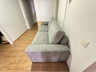 Sofá gris 240cm tela