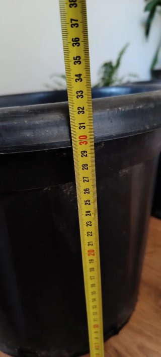 2 Macetas Grandes Plástico Negras