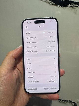 iPhone 15 512GB Blu Grado A+