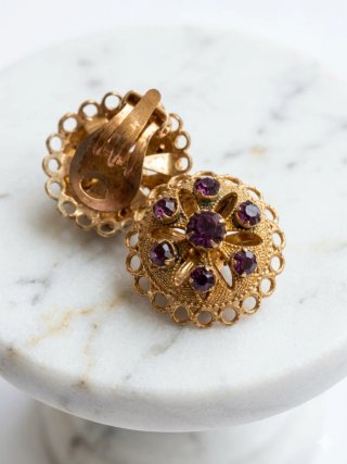 Pendientes vintage con amatistas