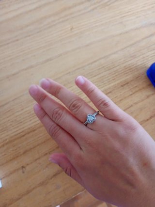 Anillo Pandora Corazón Brillante Plata