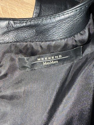 Vestito in pelle Max Mara Weekend nero