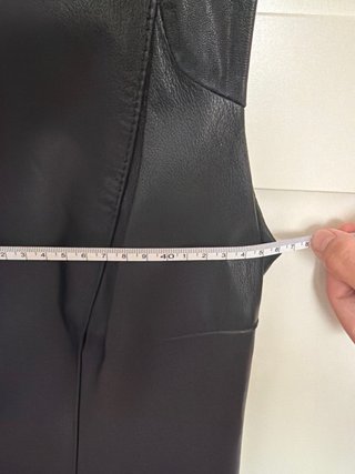 Vestito in pelle Max Mara Weekend nero