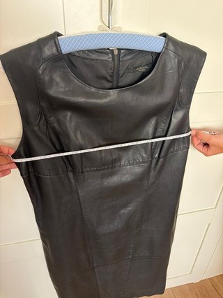 Vestito in pelle Max Mara Weekend nero