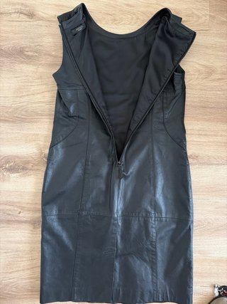 Vestito in pelle Max Mara Weekend nero