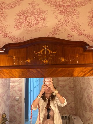 Tocador antiguo madera y mármol, lavabo porcelana