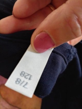 Pantaloni eleganti bimba blu 7-8 anni