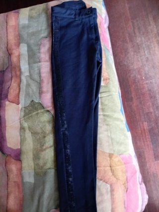 Pantaloni eleganti bimba blu 7-8 anni
