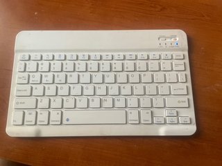 Teclado Bluetooth Universal Portátil Blanco