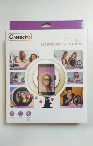 Aro de luz con trípode y mando