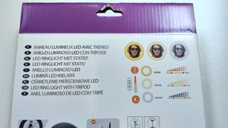 Aro de luz con trípode y mando